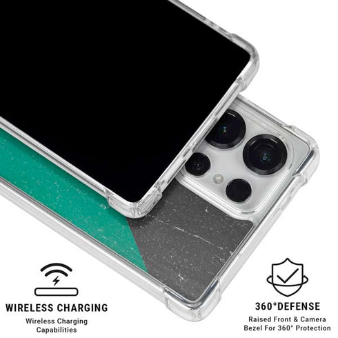 Kuwait Flag Distressed Galaxy S25 Ultra Clear Case